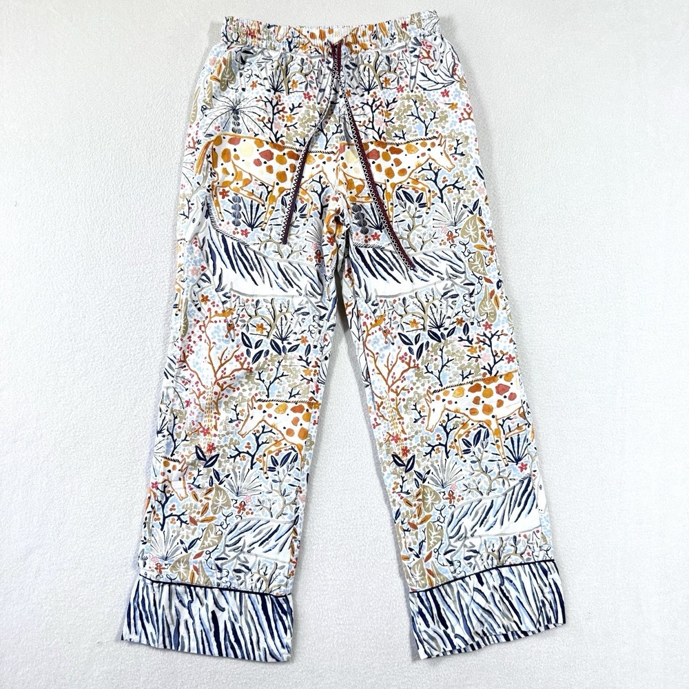 Vikki Chu Anthropologie Pants Womens XS Pastoral Flannel Sleep Wildlife Print